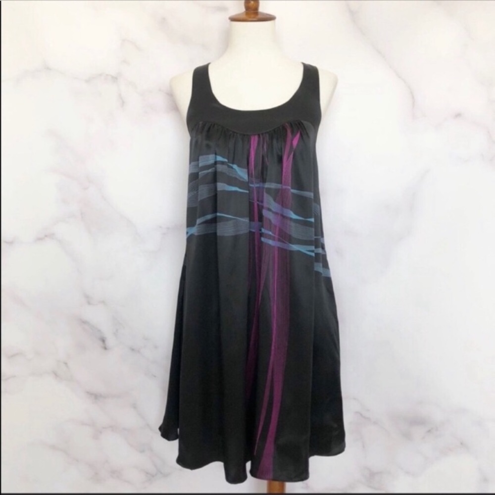 Armani Exchange | Black Racerback Silk Dress